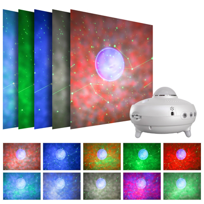 2022 New 12 Constellations Music Galaxy Projector Lamp Romantic Nebula Planet Laser Atmosphere lamp with BT and Remote C