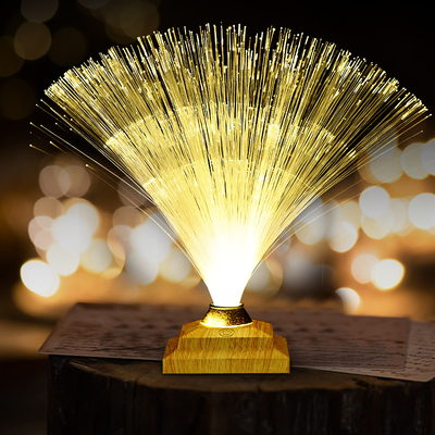 Remote Control Colorful Christmas Xmas Party Decor Luminous Flower Lamp Gradients Led Optic Fiber Star Light