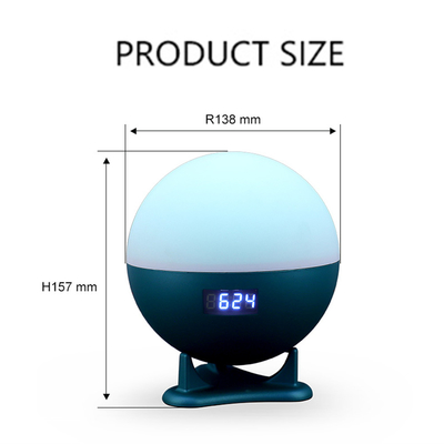 Tuya Wifi Smart Night Light For Mom and Baby Bedside White Noise Music Aid Sleep Wake Up Light Alarm Clock