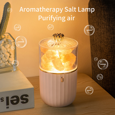 Newest Nature Crystal Salt Rock Aromatherapy Lamp  7 Color Atmosphere Night Light For Bedroom Office Car Air Purify