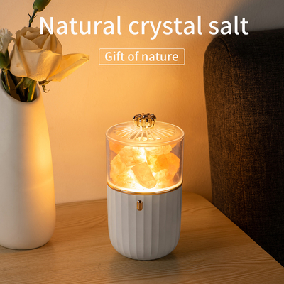 Newest Nature Crystal Salt Rock Aromatherapy Lamp  7 Color Atmosphere Night Light For Bedroom Office Car Air Purify