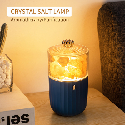 Newest Nature Crystal Salt Rock Aromatherapy Lamp  7 Color Atmosphere Night Light For Bedroom Office Car Air Purify