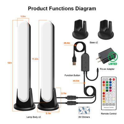 Smart Home Light Computer Background RGB Symphony Desktop Atmosphere Gaming Pickup Light WIFI BT Music Sensor Light Bar