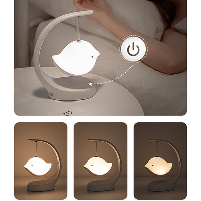 Creative 2 in 1 Cute Hanging Bird Night light Wireless Speaker Colorful Atmosphere Light Sleeping Night Light  Home Deco