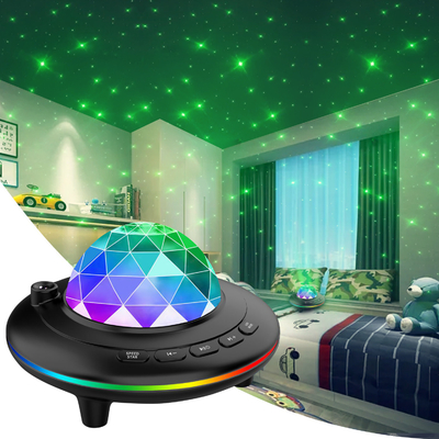 New UFO Ocean Wave Star Projector Light Laser All Star Projection Night Light Lamp With Speaker For Bedroom Party Game R