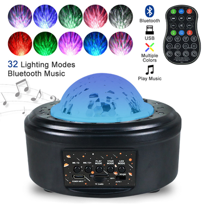 Creative Starry Music Projector Vivid Ten Planetary Projection Lamp Wireless Speaker support TF card For Kids Holiday Gi
