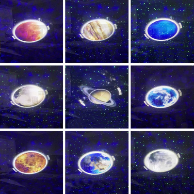Creative Starry Music Projector Vivid Ten Planetary Projection Lamp Wireless Speaker support TF card For Kids Holiday Gi