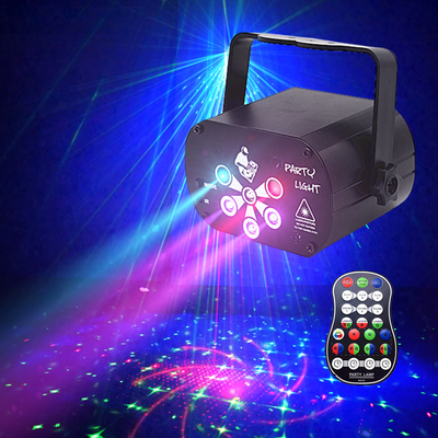 New Upgrade UV 6 Eyes Laser lamp Portable Strobe Sound Activated Party Atmosphere Lights 60 Lighting Effect For DJ Disco