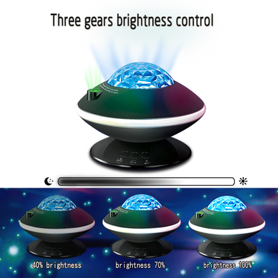 2021 New Creative UFO Aurora Borealis Galaxy Projector Night Light Lamp Party Holiday Decoration Northern Lights Star Pr