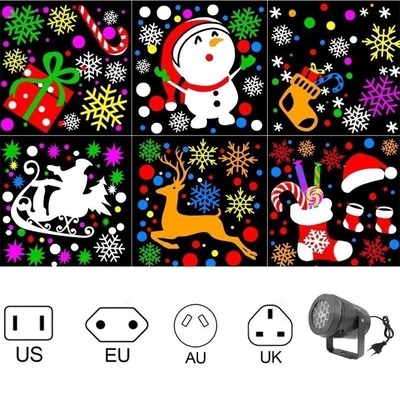 LED Christmas Snowflake Projector Lights Xmas Decoration Lights 2700K