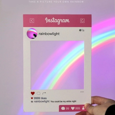 Dropshipping Amazing Magic Rainbow Projector Lamp Night Light Shell Rainbow Projector Room Decoration For Kids