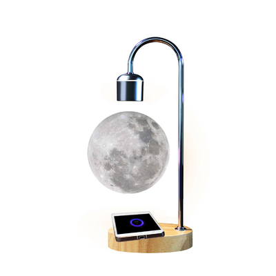 Creative 3D Floating Moon Light Unique Gifts Table Lamp Home Decoration Floating Lamp with Wireless Charging Function fo