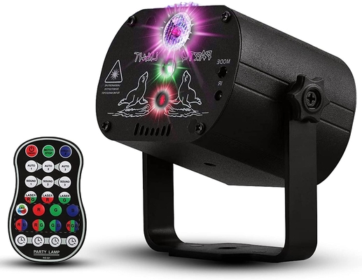 Party Disco Lights DJ Lights LED Sound Activated Remote Control RGB LED Stage Laser Light for Parties Holiday Decoration