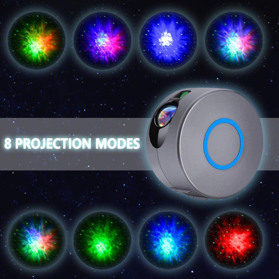 Laser Galaxy Starry Sky Projector Rotating Water Wave Night Light Led Colorful Nebula Cloud Lamp Atmosphere Bedroom Besi