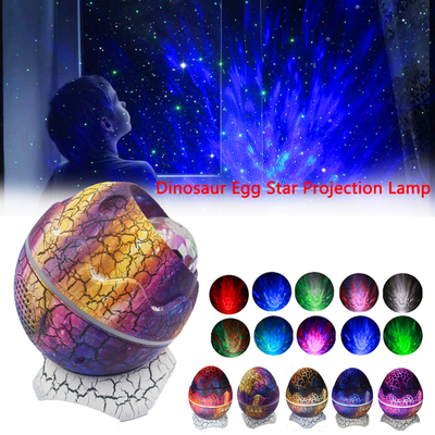 Creative Dinosaur Egg LED Star Galaxy Projector Night Light Ocean Wave Star Light Projector Speaker Lamp For Kids Adults
