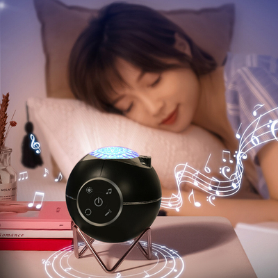 New 2 in 1 Planet Galaxy Projection Lamp Rotating Music Projector with 14 Lighting Modes and Built-in Music For Party Ho