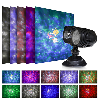 2021 New Telescope Dual Ocean Wave Projector Lamp Night Light Snowflake Christmas Halloween Projection Lawn Lamp Holiday