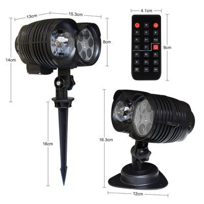 2021 New Telescope Dual Ocean Wave Projector Lamp Night Light Snowflake Christmas Halloween Projection Lawn Lamp Holiday