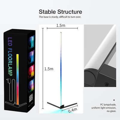 Dropshipping Nordic Modern Decorative Smart APP Remote Control  Colorful RGB LED Floor Lamp Tripod Corner Floor Lamp Hom