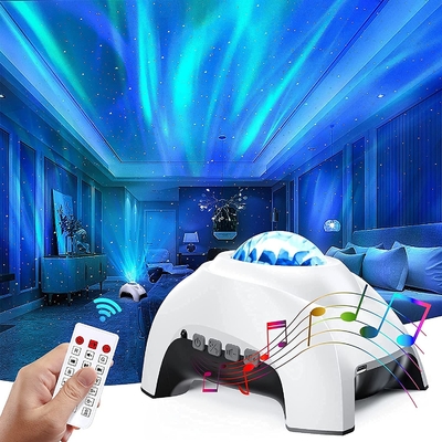 Amazon Best Selling Bedroom Aurora Galaxy Star Projector Night Light With Speaker and White Noise