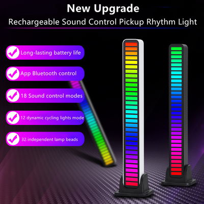 New Arrival Smart  Music Pickup Rhythm Light  Rechargeable RGB Sound-Activated Ambient lamp With APP control for Car Par
