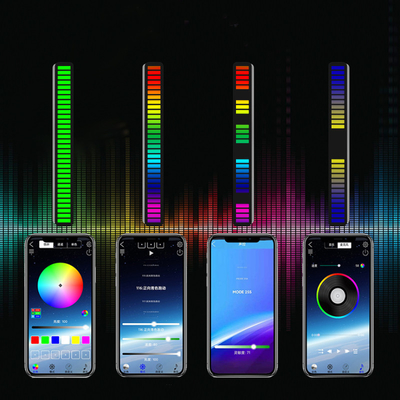 New Arrival Smart  Music Pickup Rhythm Light  Rechargeable RGB Sound-Activated Ambient lamp With APP control for Car Par