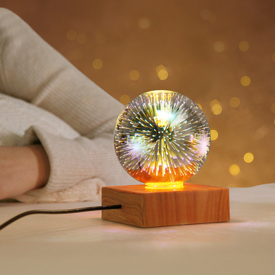 New 3D firework lamp LED colorful atmosphere table lamp Decoration night light USB Plug Night Light For Holiday gift