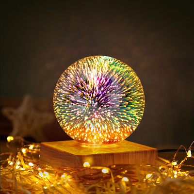 New 3D firework lamp LED colorful atmosphere table lamp Decoration night light USB Plug Night Light For Holiday gift