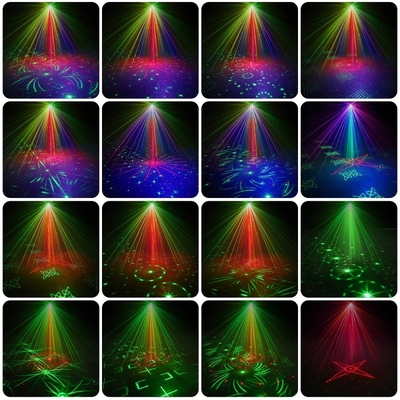 Mini Stage Projector Light 8W Laser DJ Disco Party Holiday Projection Night Light Lamp For KTV Holiday DJ Party