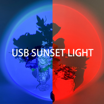 Sunset Projection Lamp USB Led Night Light Romantic atmosphere Lamp for Home Background Wall Decoration Colorful Lamp