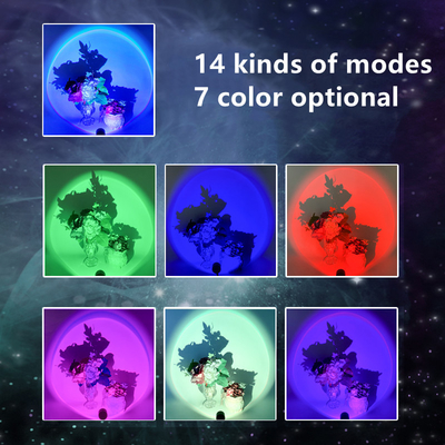 Sunset Projection Lamp USB Led Night Light Romantic atmosphere Lamp for Home Background Wall Decoration Colorful Lamp