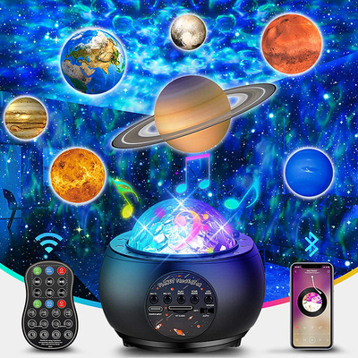 RGB LED Laser Star Projector Planet Galaxy Lighting Lamp Night Light Star Projector For Kids Adults Bedroom