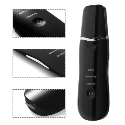 Ultrasonic Skin Scrubber Deep Cleaning Face Scrubber Vibrating Facial Cleansing Skin Spatula Peeling Beauty Instrument D