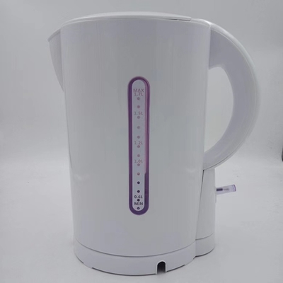 Plastic 1.7 L  Electrical home Appliances Black Silver White Body OEM Customized kettle