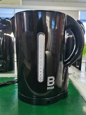 Plastic 1.7 L  Electrical home Appliances Black Silver White Body OEM Customized kettle