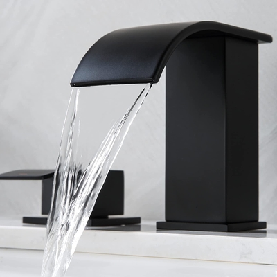 bath shower 3 hole single handle 2 basin heater rotating sink basin mixer kitchen torneira gourmet waterfall fauc