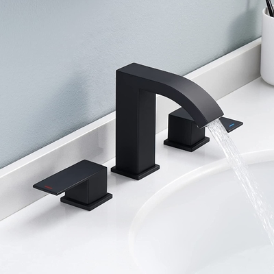 bath shower 3 hole single handle 2 basin heater rotating sink basin mixer kitchen torneira gourmet waterfall fauc