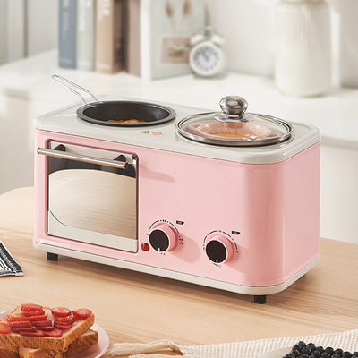 3 In 1 Automatic Breakfast Maker Machine Coffee Frying Pan Mini Oven