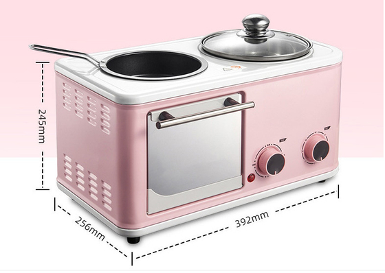 3 In 1 Automatic Breakfast Maker Machine Coffee Frying Pan Mini Oven