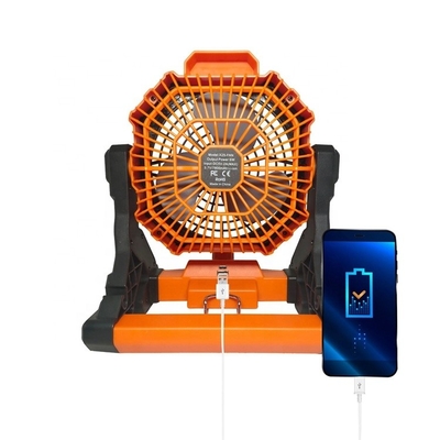 Outdoor Portable Large Wind Power Fan Camping With LED Lights USB Charging Table Fan