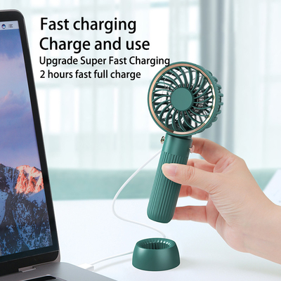 Battery Rechargeable Wireless Fan Handheld Cooler USB Portable Low Noise Personal Office Travel Mini Fan