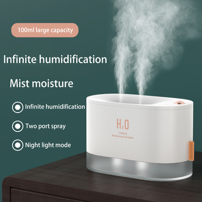 Amazon hot double spray large capacity humidifier cold mist humidifier air diffuser portable desktop wireless humidifier