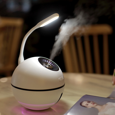 Two Colour Space Ball Home Ultrasonic Humidifier Changeable Colour LED Light Cool Mist