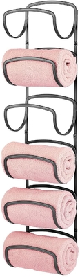 Stainless Steel Bathroom storage Shelf with Towel Bar Shower Rectangular Rack Wall Mounted Cosmetic Holder