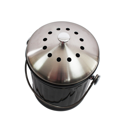 Kitchen Compost Bin Stainless Steel Odorless Countertop Compost Pail
