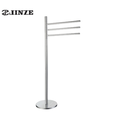 bathroom standing towel rack holder towel bar and toilet paper holder set