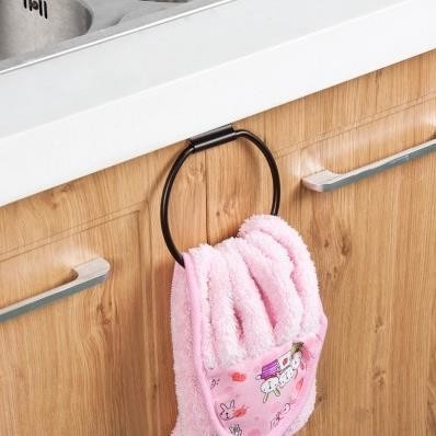 Stainless steel Bathroom Ring Wall-Mounted towel Ring Kitchen Towel Rack