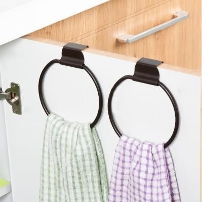 Stainless steel Bathroom Ring Wall-Mounted towel Ring Kitchen Towel Rack
