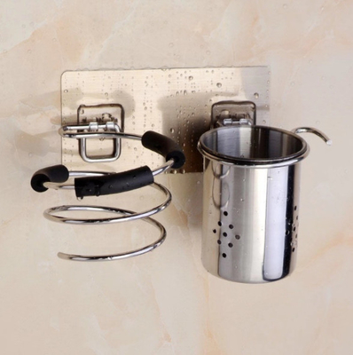 Wall Mount Self Adhesive Removable Hair Dryer Stand Holder Dryer Rack