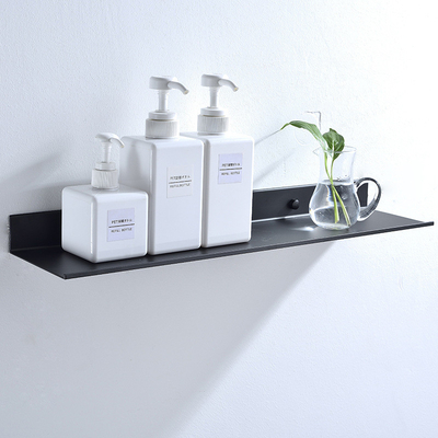 Bathroom Accessories Adhesive No Drilling Rack SUS304 Stainless Steel Black Organizer Storage Shelves